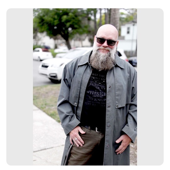 Evan Picone Vintage Men's Army Green Overcoat Trench. 22W - Picture 5 of 13